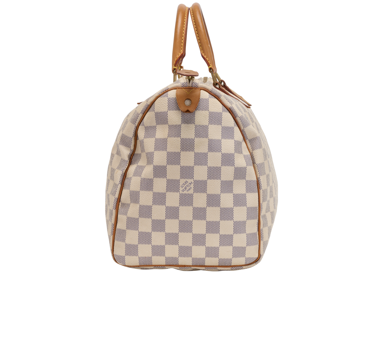 Speedy 35, &pound;620, Handbags, Blue/Cream, Canvas, Bottom view